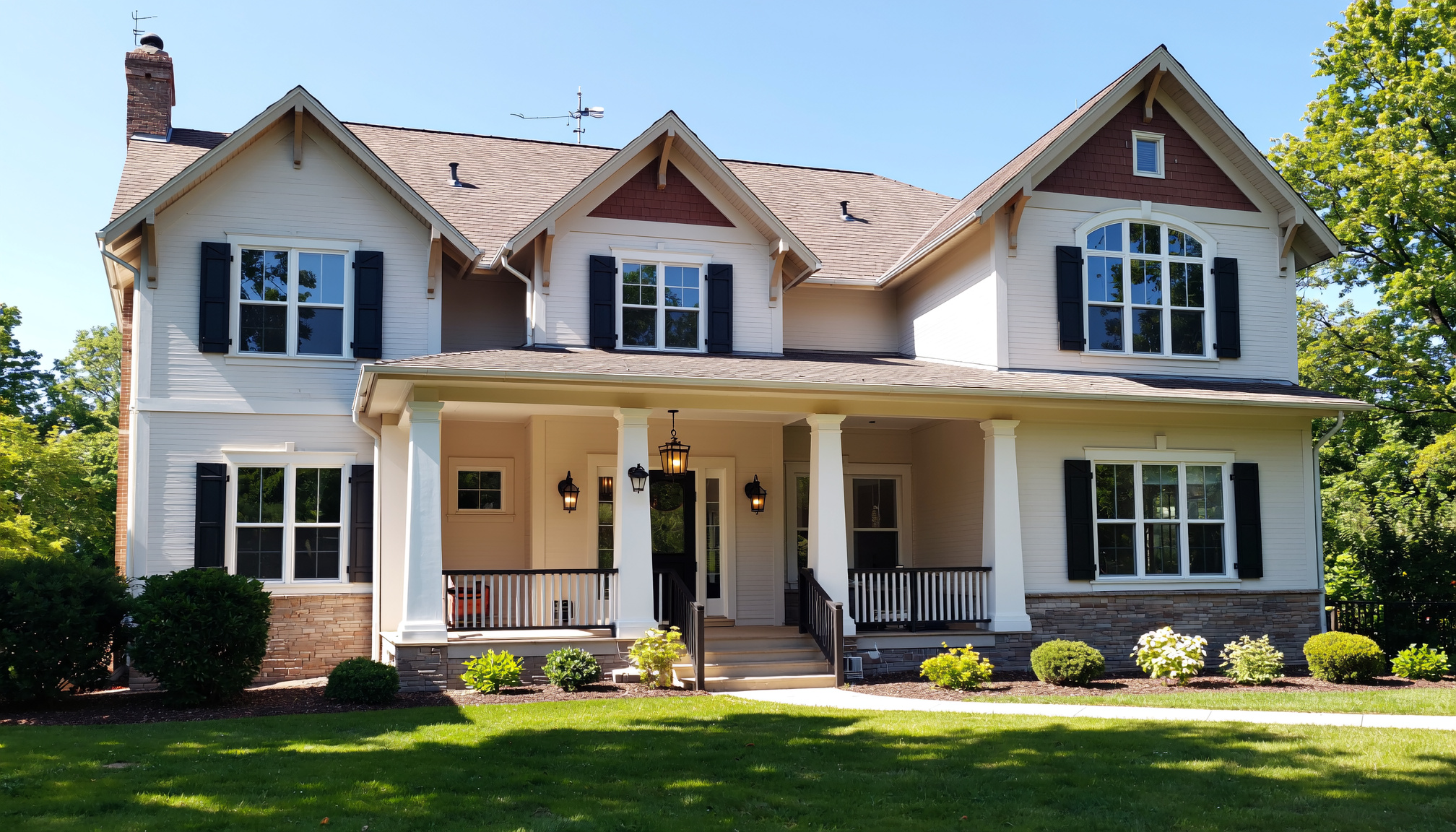 Dayton, OH home seamless gutters